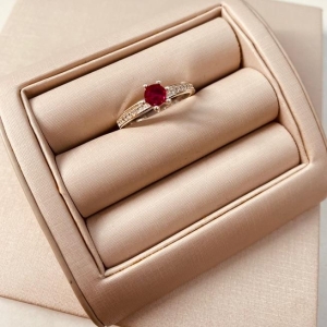 AN PRATA SOLITÁRIO RUBI ARO MICRO CRAVEJADO