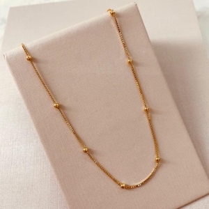 CR OURO VENEZIANA BOLINHAS 2,5MM 45CM