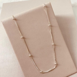 CR PRATA VENEZIANA BOLINHAS 2,5MM 45CM