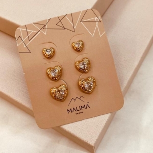 TR OURO CORAÇÃO ORGANICO ZIRCONIA