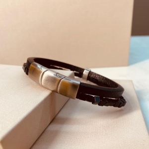 BRAC AÇO COURO SINTERICO CUBOS