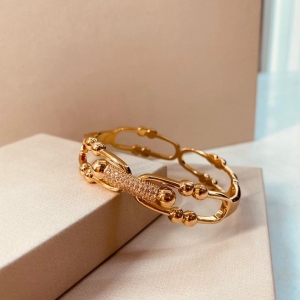 BRAC OURO ELO DETALHE MICRO CRAVEJADO