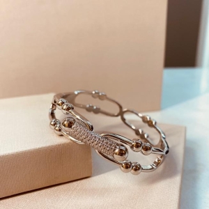 BRAC PRATA ELO DETALHE MICRO CRAVEJADO