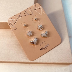 TR PRATA CORAÇÃO FLOR BOLA