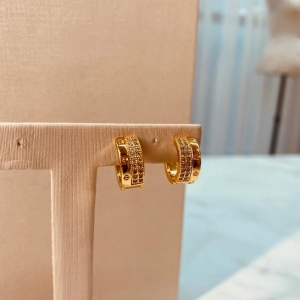 BR OURO ARGOLA MEIA MICRO CRAVEJADO MEIA CARTIER