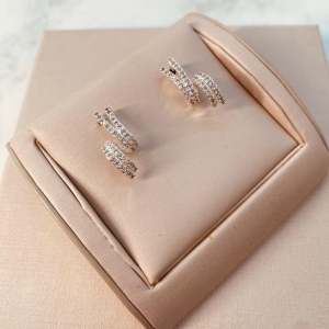 BR PRATA 2 FIOS MICRO CRAVEJADOS