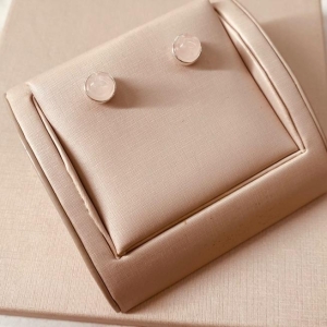 BR PRATA REDONDO P QUARTZO ROSA