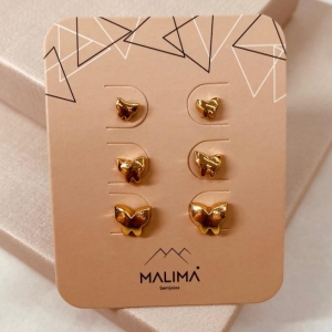 TR OURO BORBOLETAS LISAS