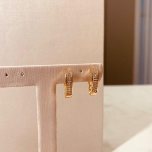 BR OURO ARGOLA 2 FILEIRAS MICRO CRAVEJADAS