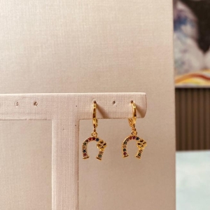 BR OURO ARGOLA FERRADURA COLOR