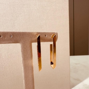 BR OURO ARGOLA LONGA FINA RETANGULAR