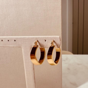 BR OURO ARGOLA TULIPA FINA