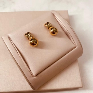 BR OURO MEIA ARGOLA E BOLA LISA