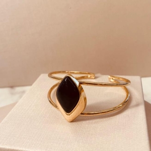 BRAC OURO AGATA PRETA