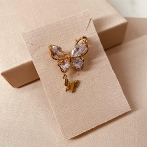 BROCHE OURO BORBOLETA