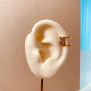 PIERCING OURO MICRO CRAVEJADO