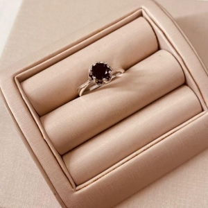 AN PRATA SOLITÁRIO PRICESA ZIRCONIA BLACK