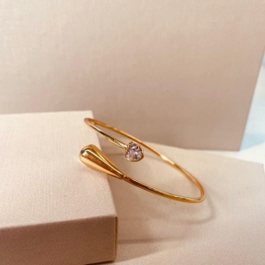 BRAC OURO GOTA E GOTA ZIRCONIA