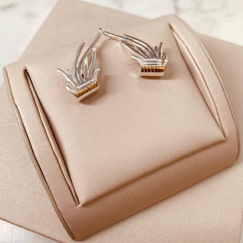 32M BR PRATA EARCUFF ARBUST