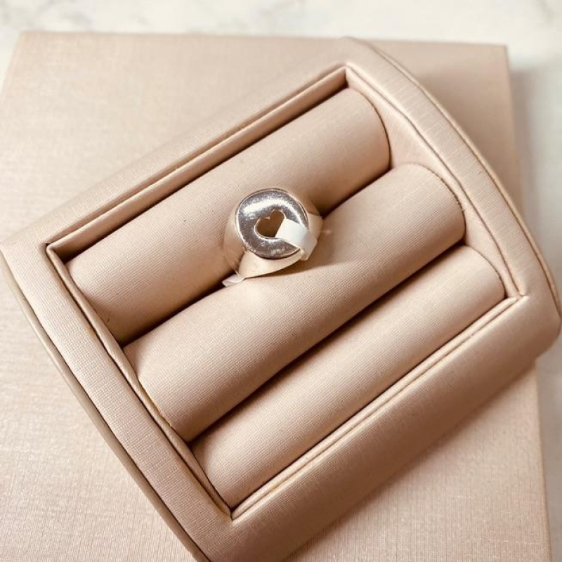 AN PRATA DEDINHO CORAÇÃO VAZADO