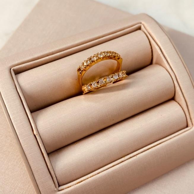 APARADOR OURO 7 ZIRCONIAS