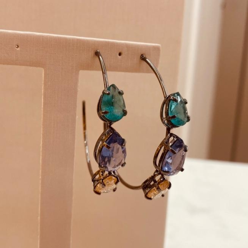 BR NEGRO ARGOLA FINA 2 GOTAS FUSIONS