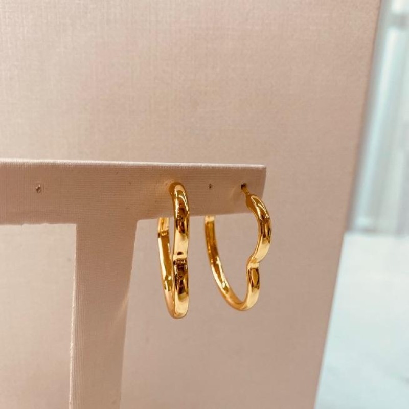 BR OURO ARGOLA CORAÇÃO