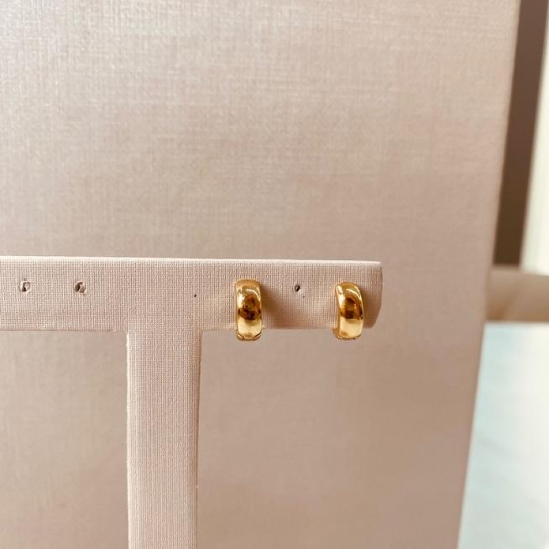 BR OURO ARGOLA LISA GROSSA P