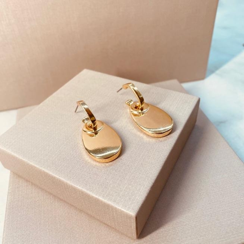 BR OURO ARGOLA PG MEDALHA LONGA LISA