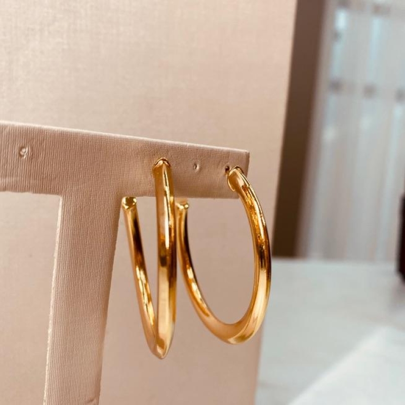 BR OURO ARGOLA TUBULAR