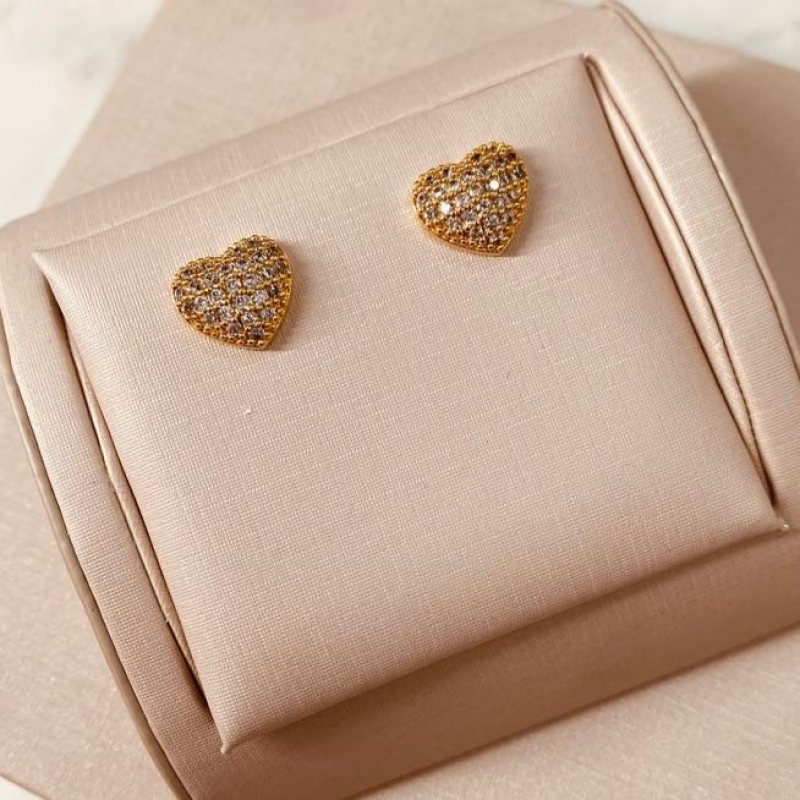 BR OURO CORAÇÃO CRAVEJADO G