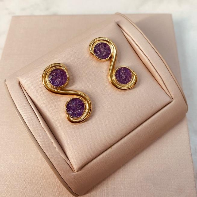 BR OURO FRAGMENTOS AMETISTA