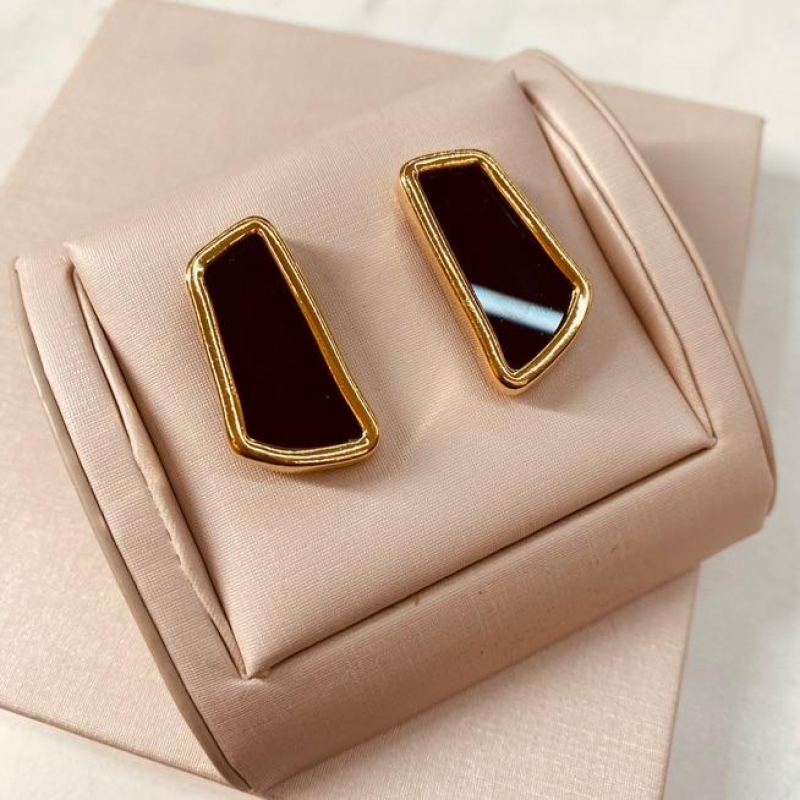 BR OURO GEOMETRIC ACRILICO BLACK