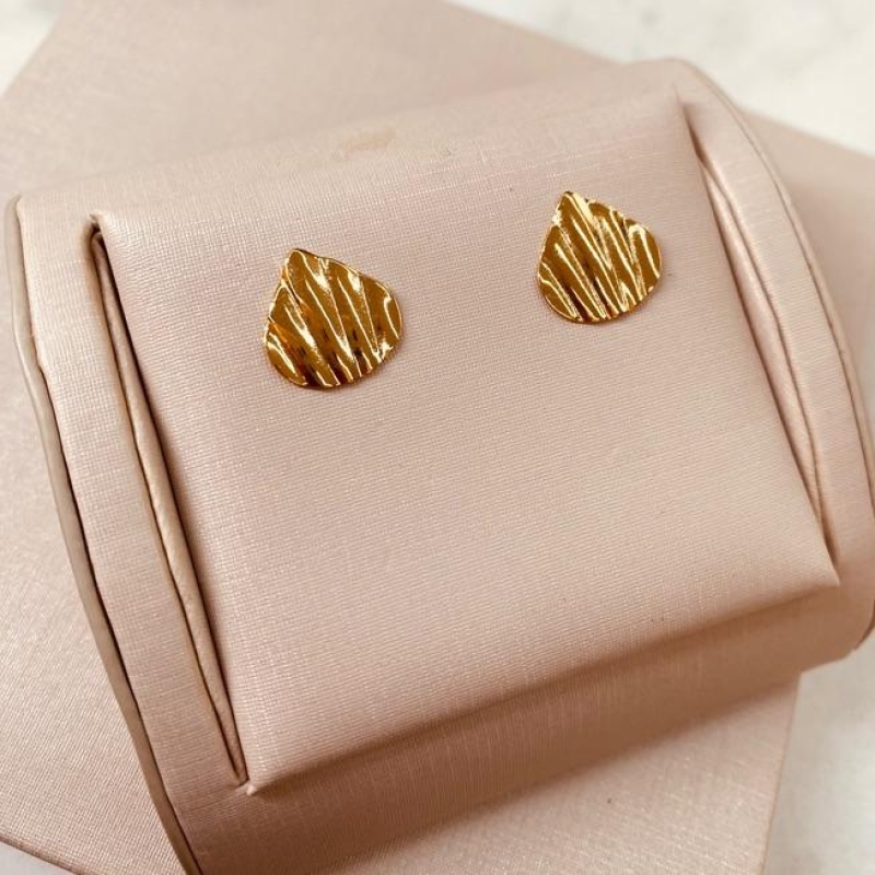 BR OURO GOTA FINA MARTELADA