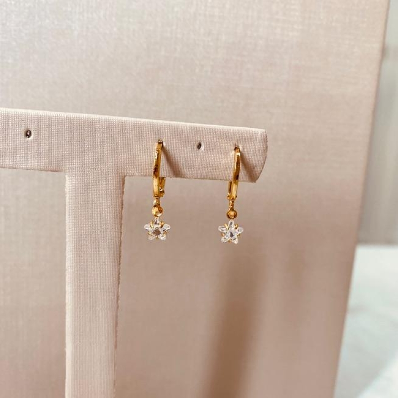 BR OURO INFANTIL ARGOLA ESTRELA