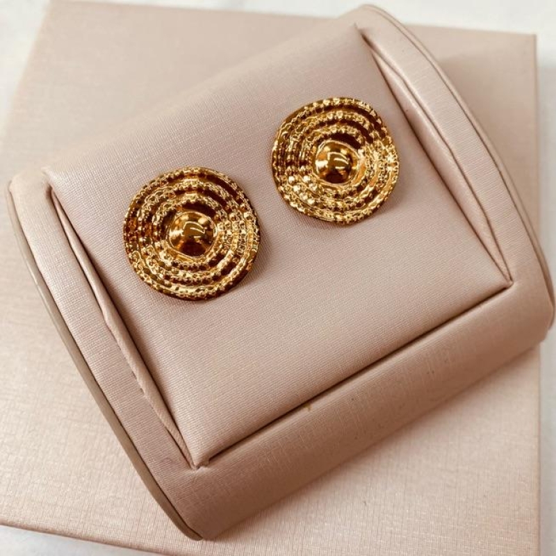 BR OURO REDONDO ABSTRATO