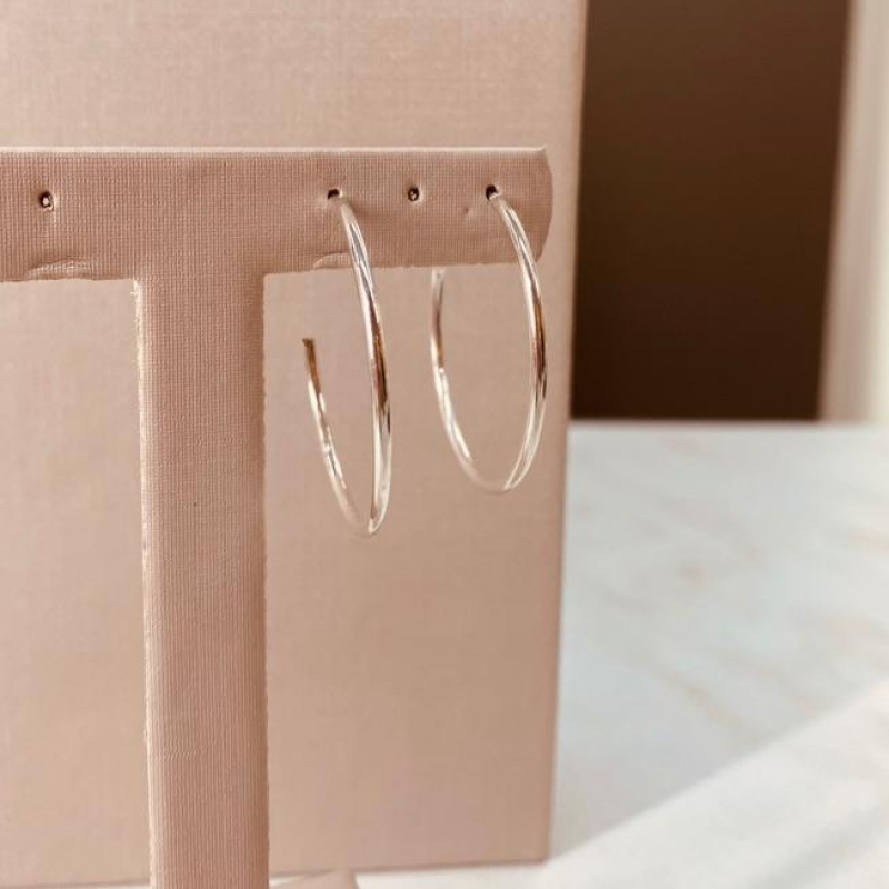 BR PRATA ARGOLA FINA 3CM