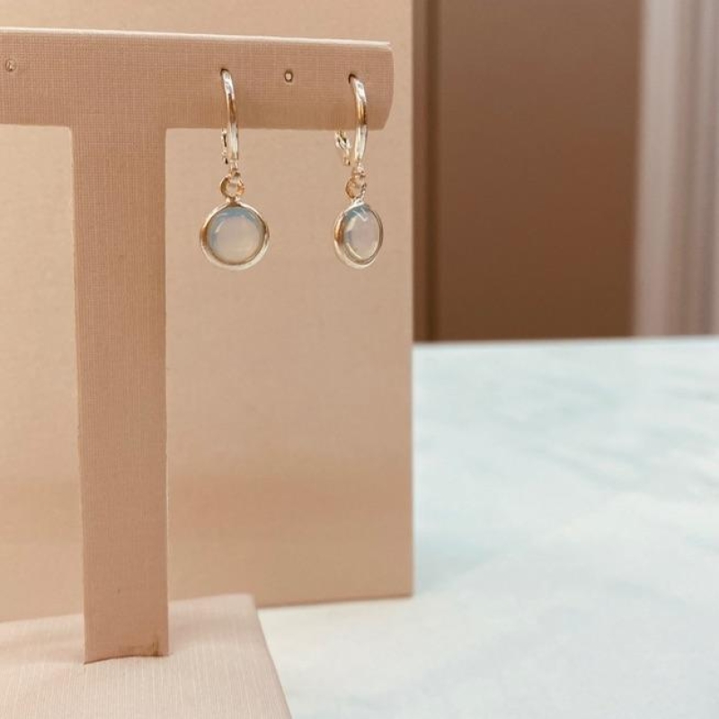 BR PRATA ARGOLA FINA PG AGATA AZUL CEU