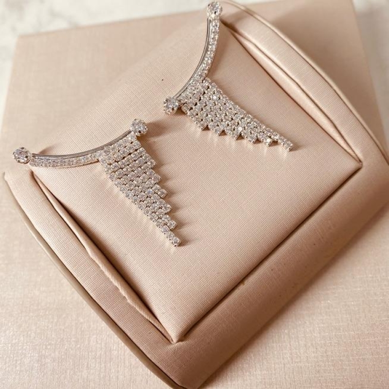 BR PRATA EARCUFF FRANJA ZIRCONIAS