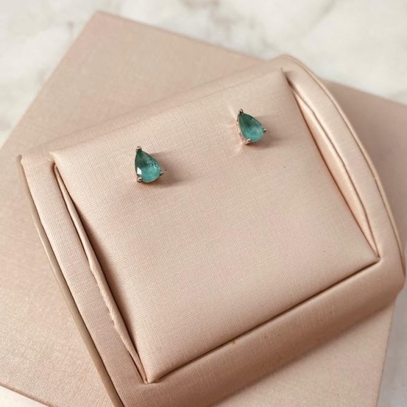 BR PRATA GOTA AZUL TURQUEZA P