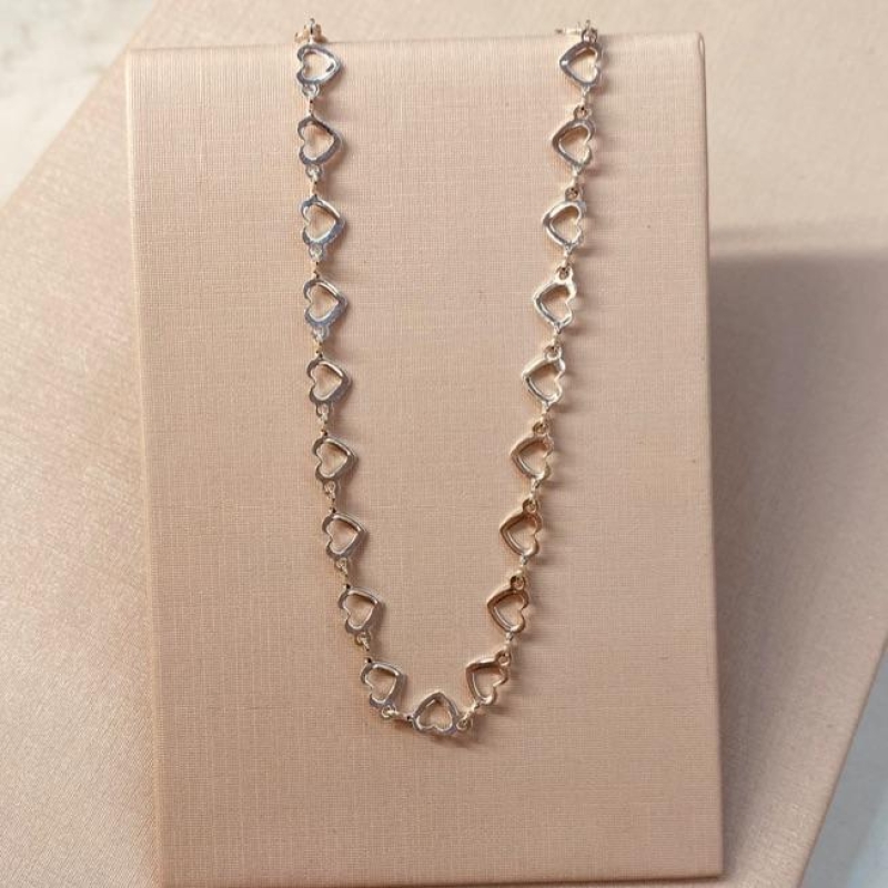 CK PRATA CORAÇÕES VAZADOS