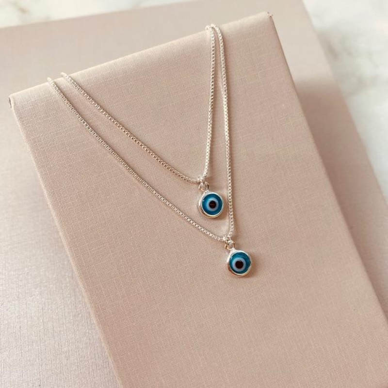 CL PRATA DUPLO OLHO GREGO