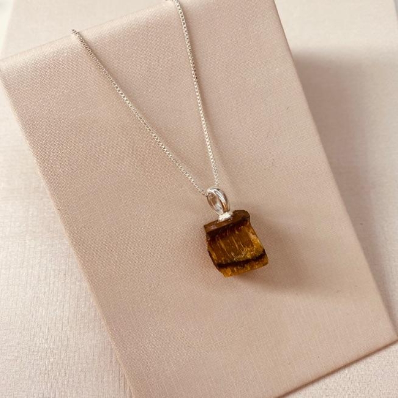 CL PRATA OLHO DE TIGRE BRUTA