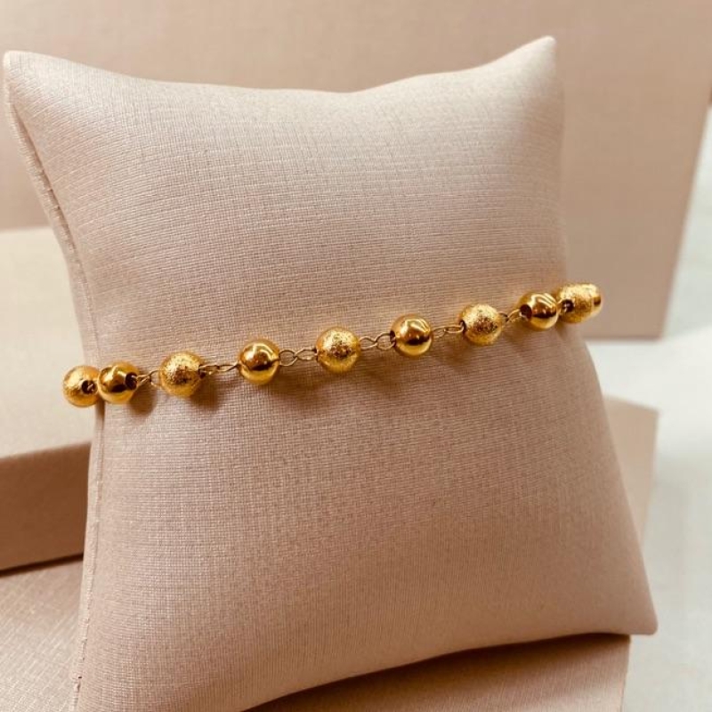 PL OURO BOLAS LISAS E ESCOVADAS