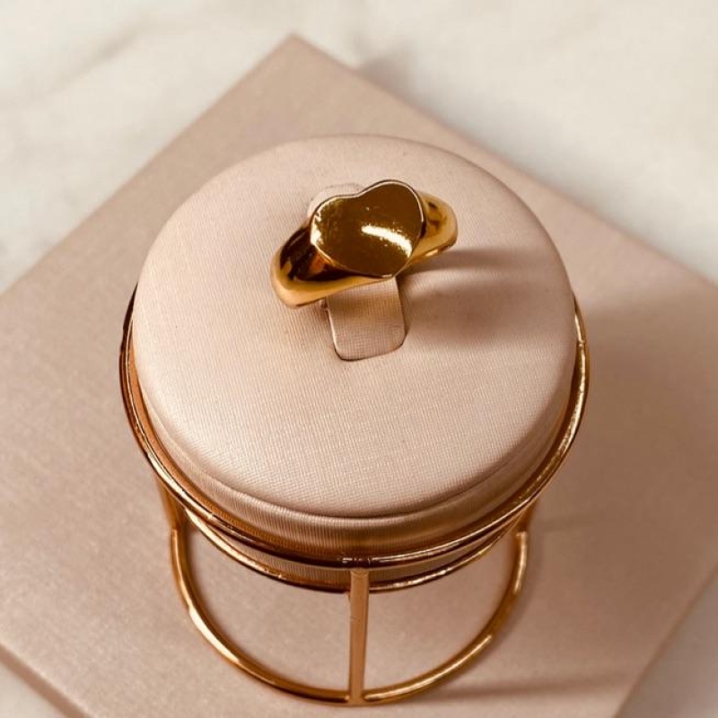 AN OURO CORAÇÃO LISO P