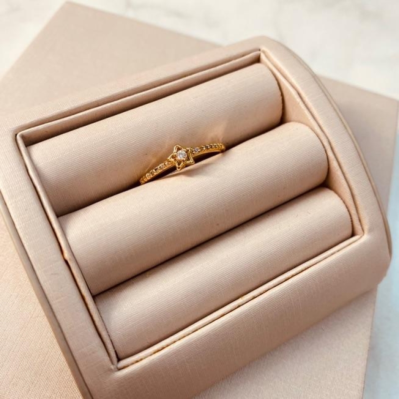 AN OURO SOLITÁRIO ESTRELA 2MM