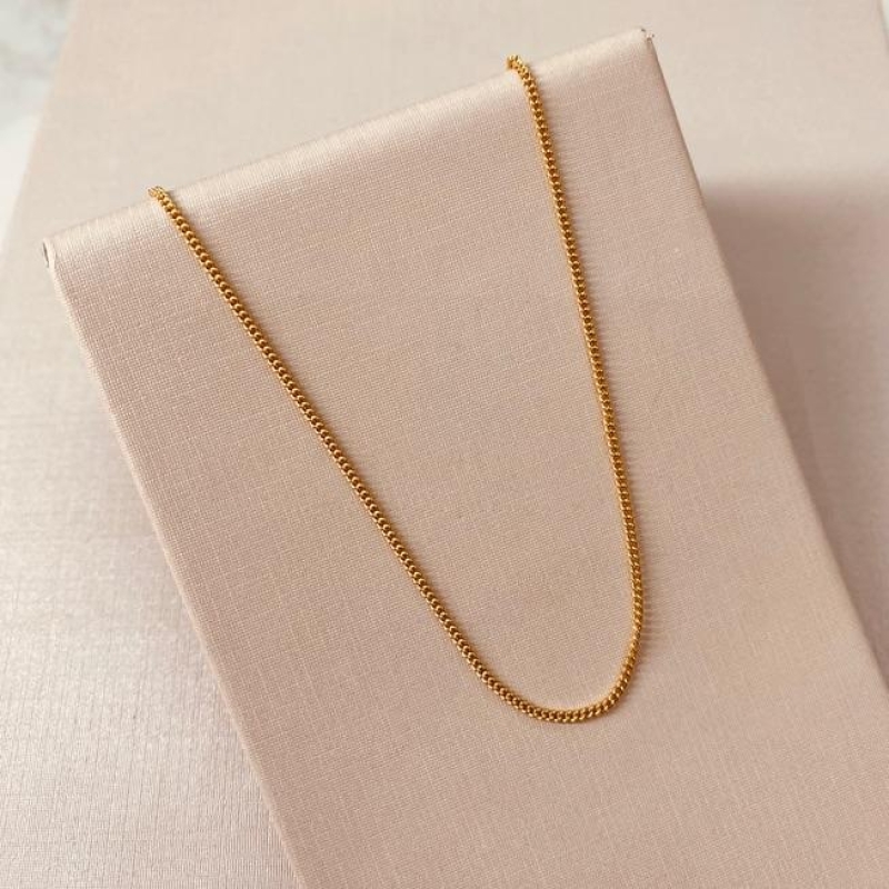 CR OURO GRUMET 1MM 45CM