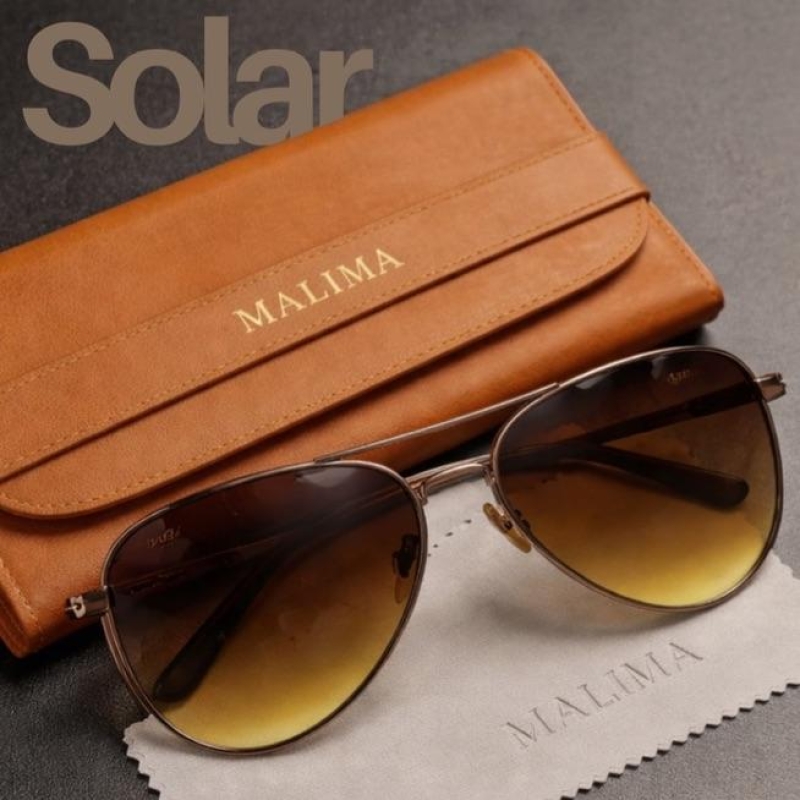 ÓCULOS AVIADOR CAFÉ DEGRADÊ