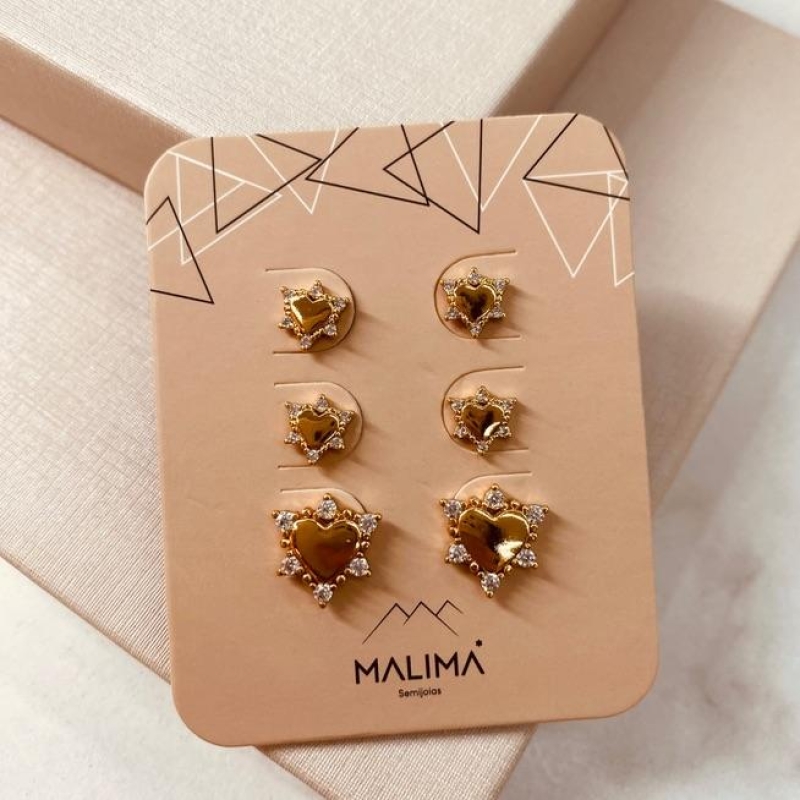 TR OURO CORAÇÃO COM ZIRCONIA