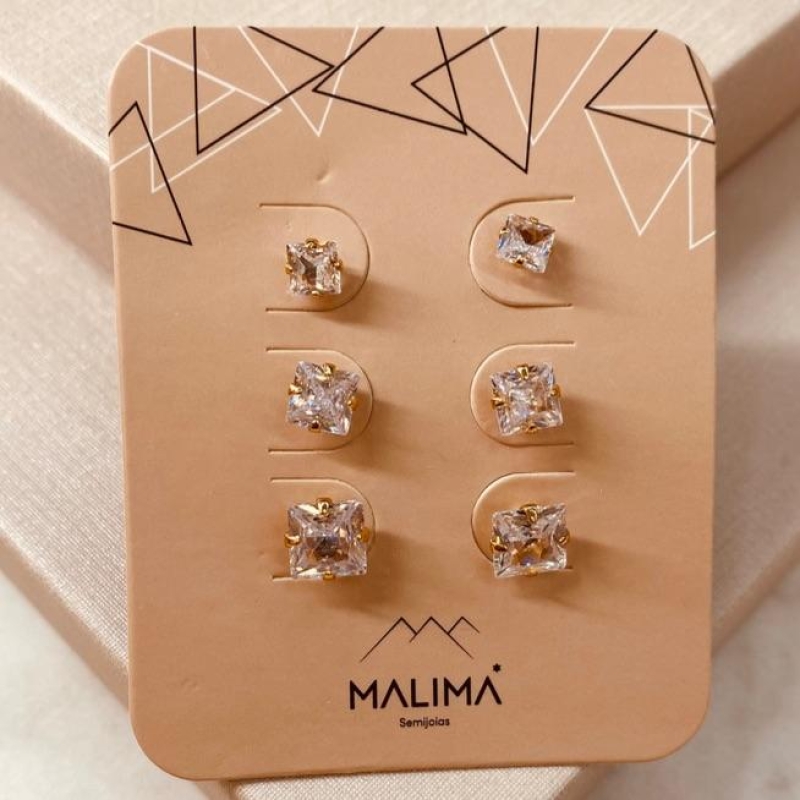 TR OURO PONTO DE LUZ QUADRADO CRISTAL